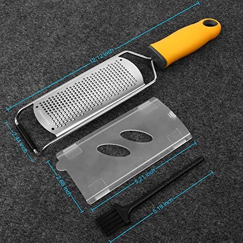 Pro Zester Grater, Lemon Parmesan Zester, Chocolate, With Razor-Sharp