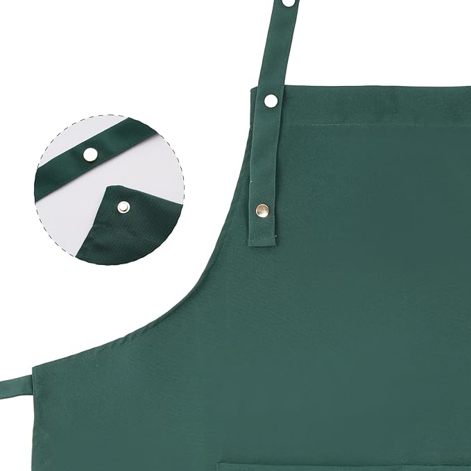 Tosewever Art Aprons for Women Painting Pottery Baking, Mens Buckle Straps - Image 2