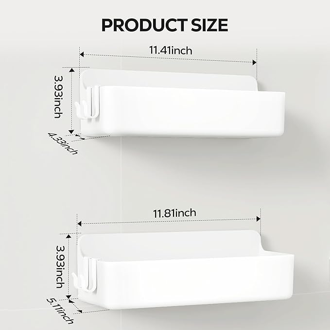 Nieifi Adhesive Wall Shelf, Shower Shelves, Shower Organizer - Image 2