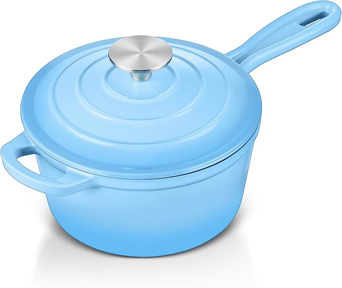 Enameled Cast Iron Sauce Pan by Leonyo