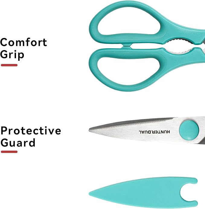 Kitchen Scissors for Food, HUNTER.DUAL Heavy Duty Come Apart Poultry Shears for - Image 6
