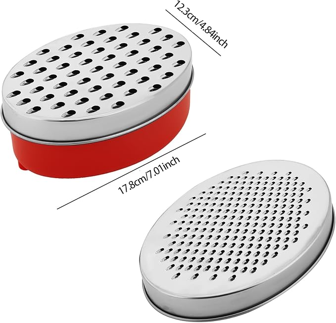 Kunovo Cheese Grater With Airtight Storage Container, cheese shredder&vegetable - Image 6
