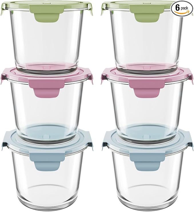 Freshmage 23oz Glass Meal Prep Containers by Freshmage