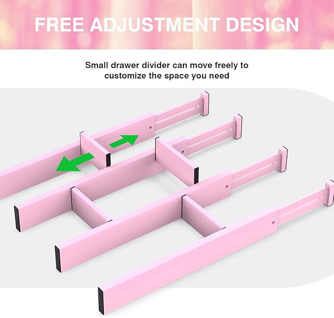 ANTOWIN Expandable Bamboo Drawer Dividers Organizers, Drawer Separators Splitter - Image 7