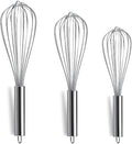 Berglander Whisk Set Pack of 3, Stainless Steel Whisks by Berglander