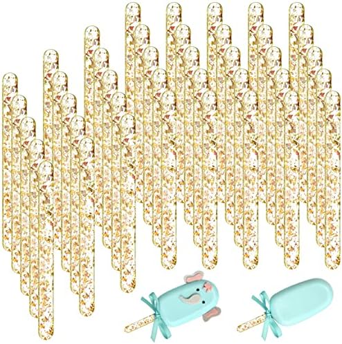 Geiserailie 40-Piece Reusable Cakesicle Sticks, 4.5 Inch