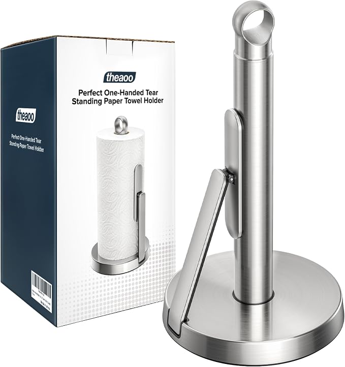 theaoo Heavy-Duty Stainless Steel Paper Towel Holder by theaoo