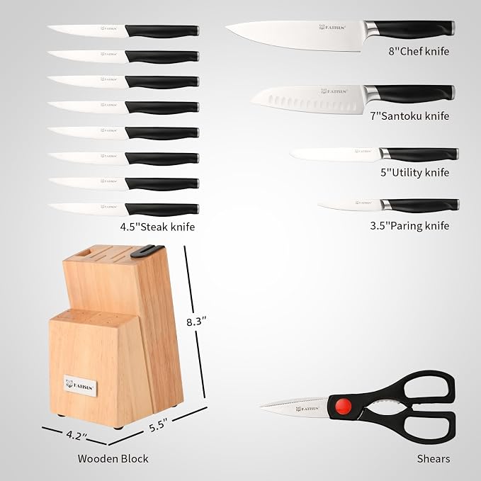 15-Piece Kitchen Knife Set - Image 2