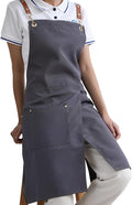 KITCHIEF Pottery Apron Split Leg, Cross Back Chef Apron by KITCHIEFCoatApron