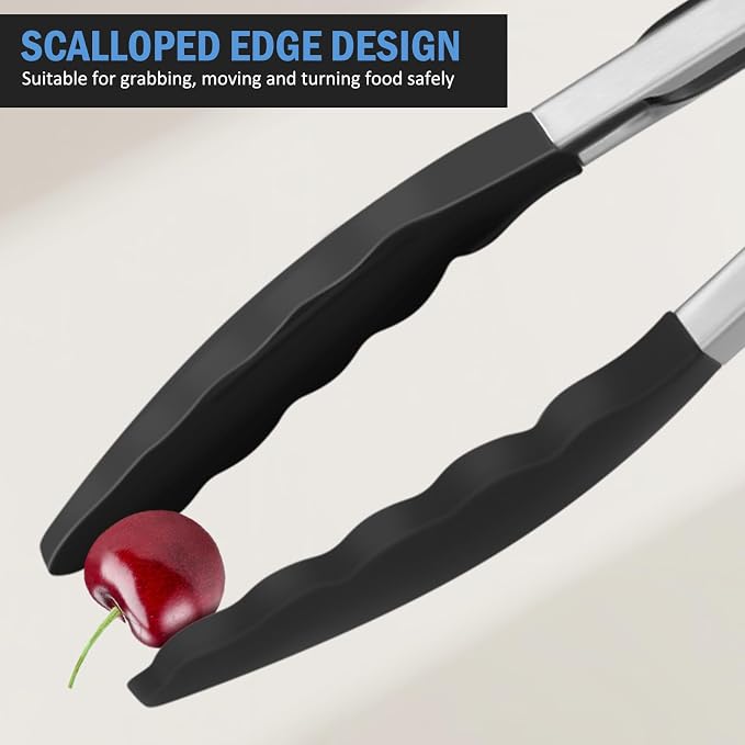 Kitchen Tongs, Stainless Steel Cooking Tongs - Image 8