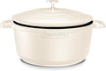 Large Dutch Oven Pot with Lid-7.5QT Cast Aluminum Oven Pot with Two Handles by INSETFY