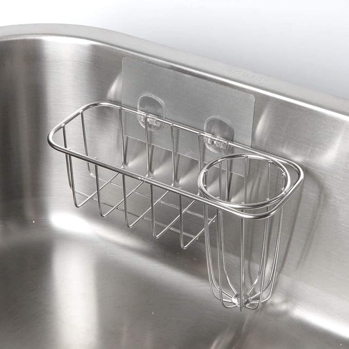 HULISEN 3-in-1 Sponge Holder for Kitchen Sink - Image 2