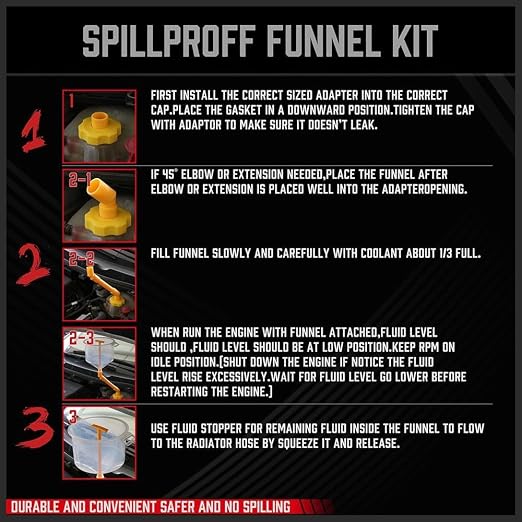 Ultimate No Spill Coolant Funnel Kit - Image 6