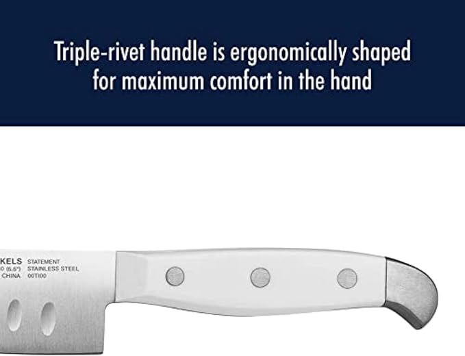 HENCKELS Statement Razor-Sharp 15-Piece White Handle Knife Set - Image 8