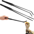 Lasnten 2 Pcs Extra Long Stainless Steel Reptile Feeding Tongs by Lasnten