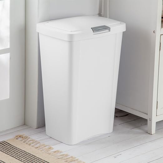 Sterilite 13 Gallon TouchTop Wastebasket Trash Can Garbage Recycle Bin - Image 6