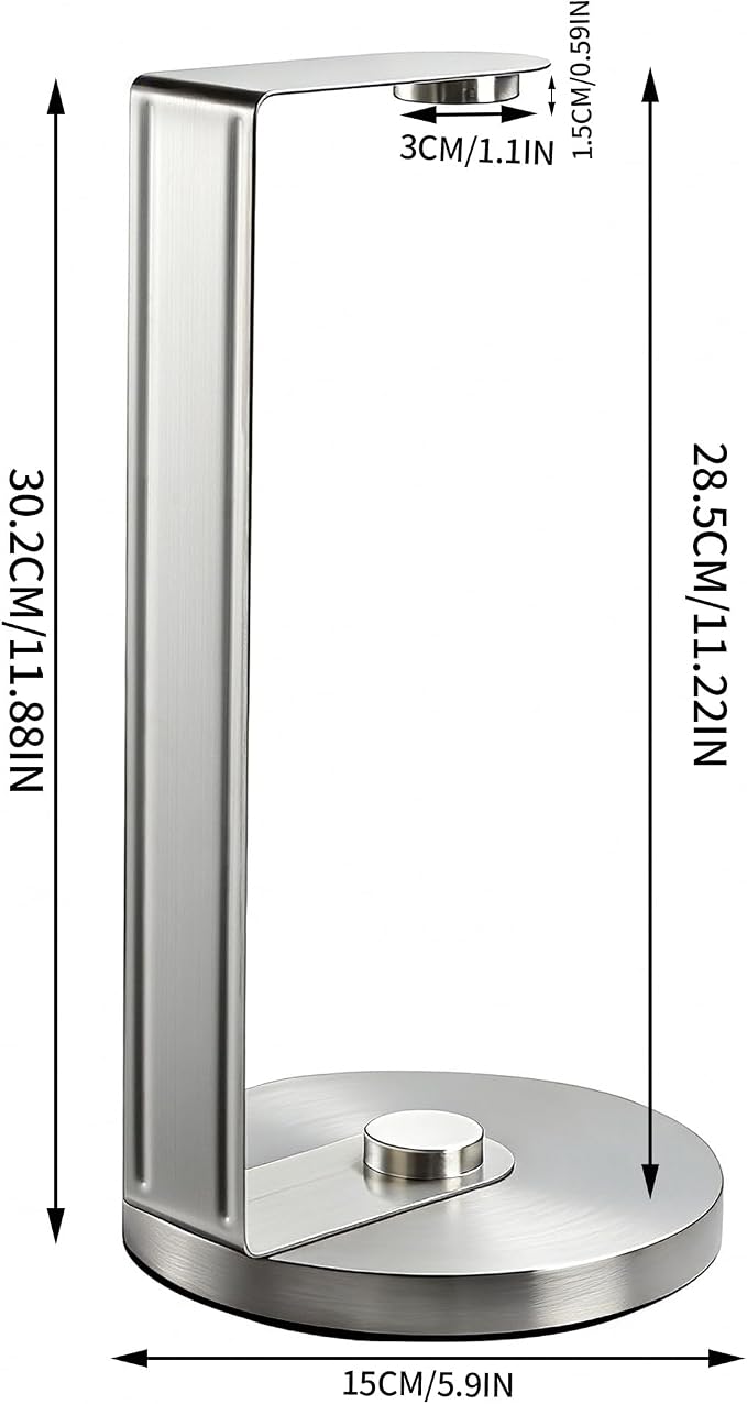 ZUNTO Paper Towel Holder for Countertop, Freestanding Kitchen Paper Towel - Image 3