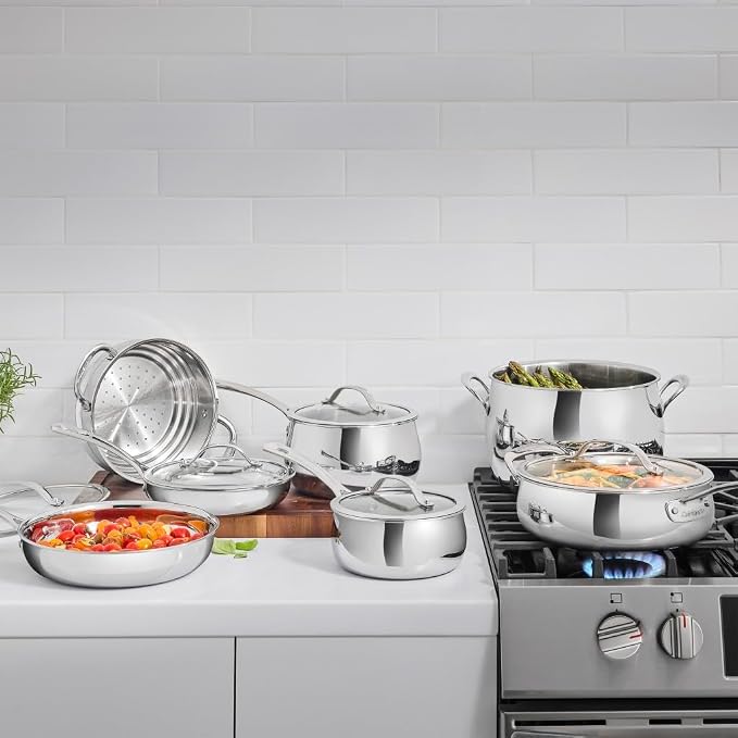 Cuisinart 12-Piece PureClad™ Triple-Ply Stainless Steel Cookware Set - Image 2