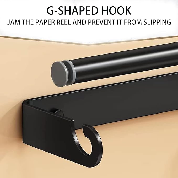 Aheucndg Paper Towel Holder for Kitchen, Wall Mount Paper Towel Holder - Image 7