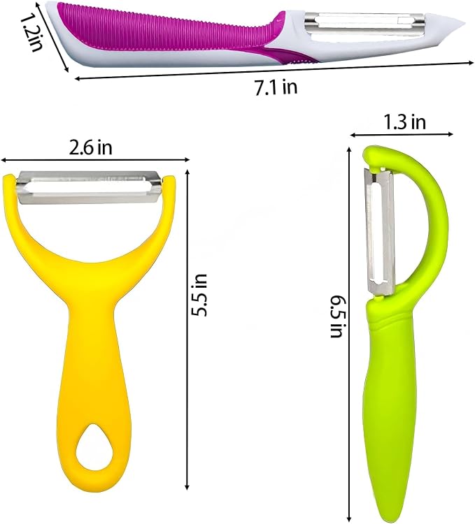 5PCS Stainless Steel Peeler Vegetable, Apple Peelers - Image 7
