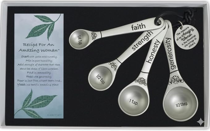 Amazing Woman Measuring Spoon Set, Decorative Gifts and Kitchen Accessories by Abbey+%2B+CA+Gift