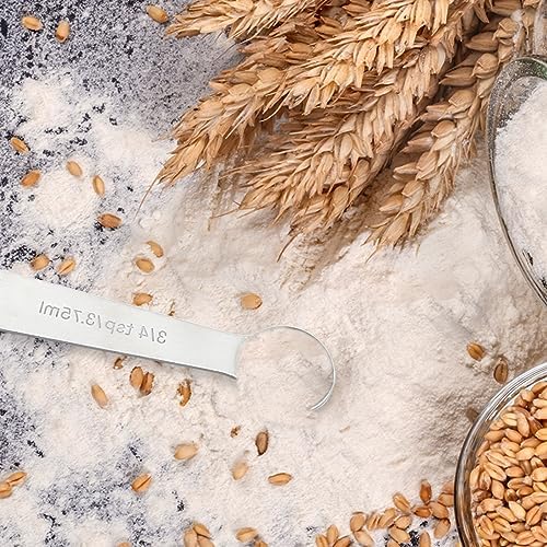 Luomorgo 9 Pcs/Set Measuring Spoons Set, Stainless Steel Tablespoons