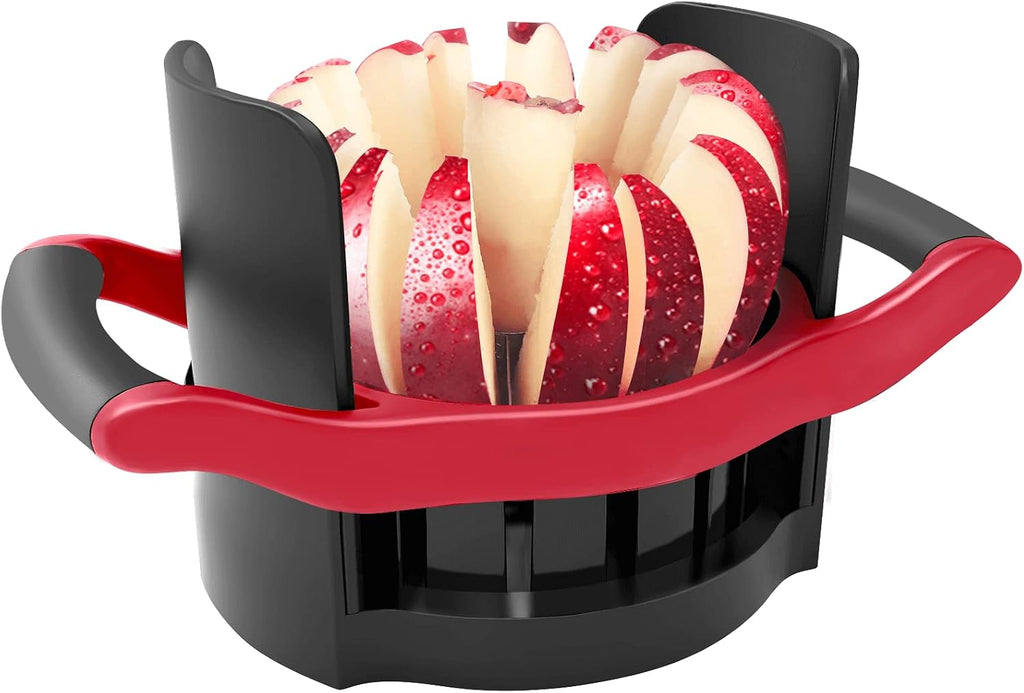 OOKUU Apple Slicer and Corer, [Large Size] 16-Blade Heavy Duty Apple