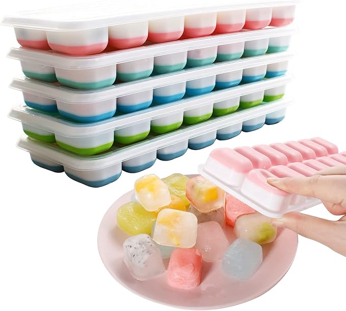 Ice Cube Tray 6 Packs, Silicone ice Cube Tray by USSense