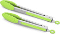 2 Pack Silicone Kitchen Tongs – 9" & 12" Set, Heat Resistant up to 500°F by ALLWIN-HOUSEWARE