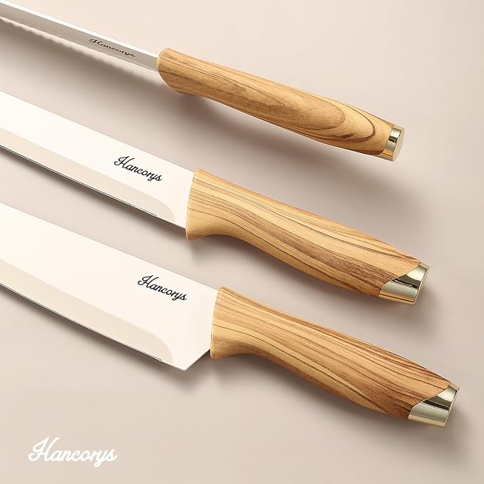 Knife set, 13 Pieces Kitchen Knives Set, Nonstick Ceramic Anti-Rust Coating and - Image 3