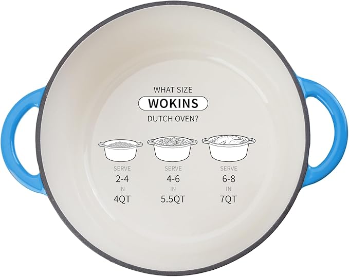 Enameled Cast Iron Dutch Oven - 7QT Pot - Image 9