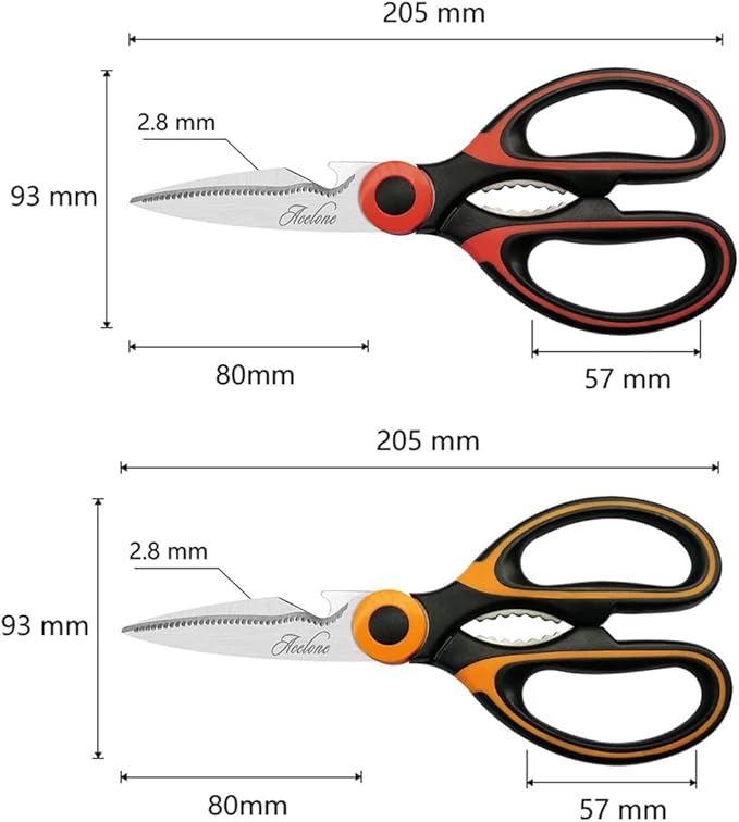 Acelone Kitchen Shears, Kitchen Scissors Heavy Duty Meat Scissors Poultry Shears - Image 5