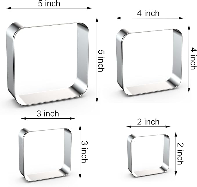 Rounded Square Cookie Cutter Set Large - Image 2
