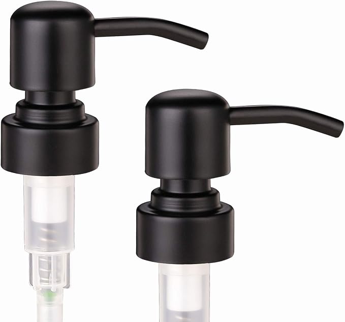 2 Pack Thick Clear Glass Pint Jar Soap Dispenser - Image 5