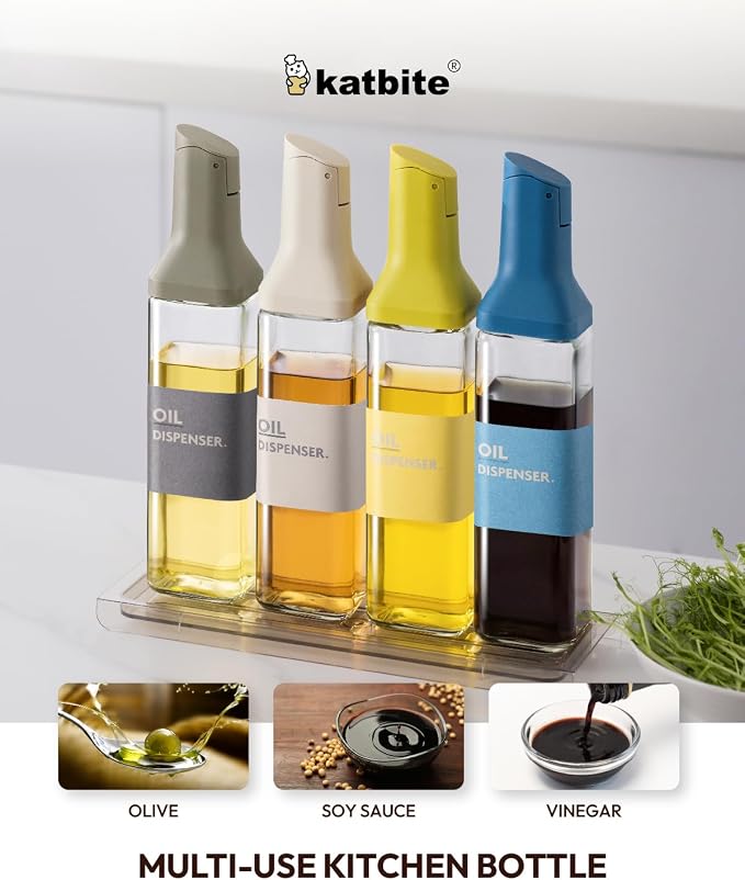 katbite 16oz Glass Olive Oil Dispenser Bottle - Image 9
