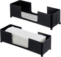 MyGift Modern Matte Black Metal Tabletop Folded Paper Hand Towel Holder by MyGiftHome