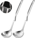 Patelai Hot Pot Slotted Ladle Set Stainless Steel Soup Ladle Strainer Scoops by Patelai