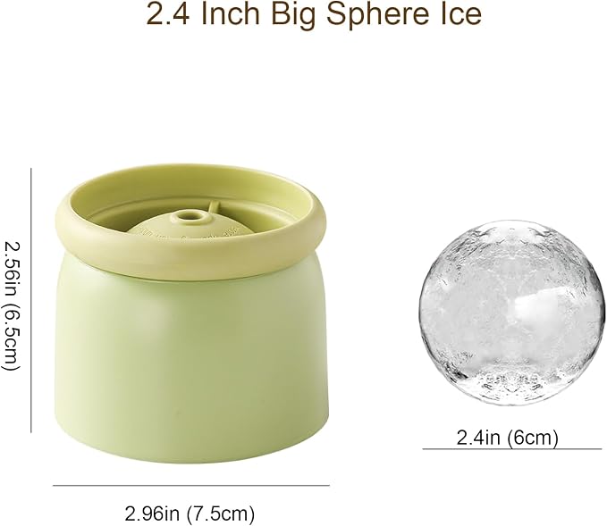 Round Ice Cube Molds Set of 4, Make 2.4 Inch Spherelce ice - Image 2