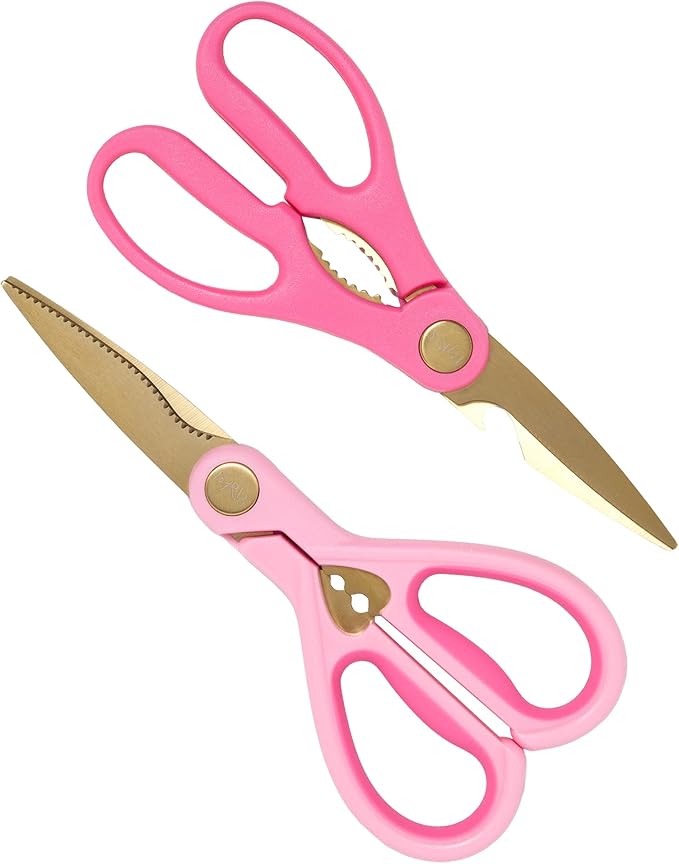 Paris Hilton All Purpose Kitchen Shears, Premium Stainless Steel Blades by TheWorldofParisHilton