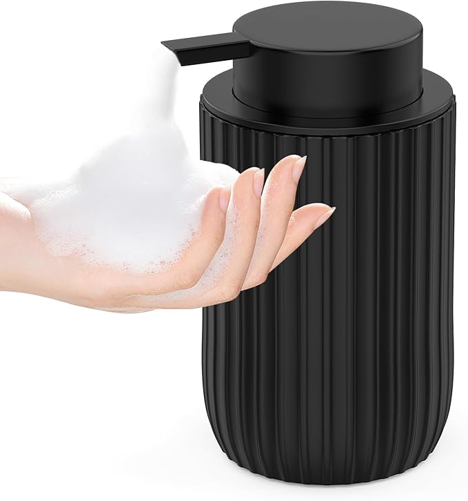 Ceramic Foaming Hand Soap Dispenser, 12 oz Bathroom Soap Dispensers, Lotion by POSOSTO