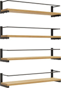 OROPY Spice Rack Wall Mounted, Rustic Wood Hanging Rack by OROPY