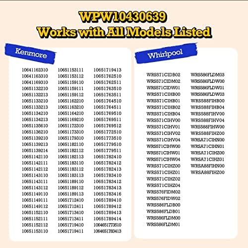 WPW10430639 Refrigerator Door Shelf Bin Compatible with Whirlpool