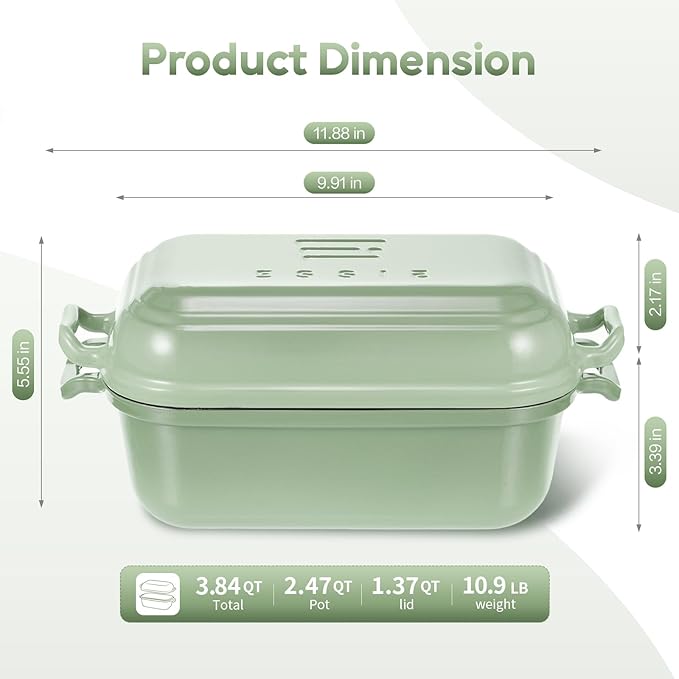 Enameled Cast Iron Dutch Oven Pot - Image 2