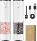 TOMEEM Upgraded Larger Capacity Electric Salt and Pepper Grinder Set by Tomeem