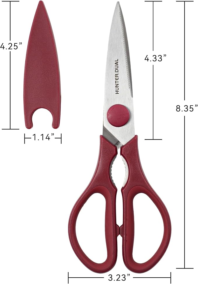 Kitchen Scissors for Food, HUNTER.DUAL Heavy Duty Come Apart Poultry Shears for - Image 5