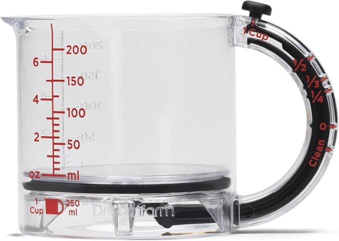 Dreamfarm Upcup All-in-1 Adjustable Measuring Cup, Metric & Imperial by Dreamfarm