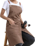 KITCHIEF Pottery Apron Split Leg, Cross Back Chef Apron by KITCHIEFCoatApron