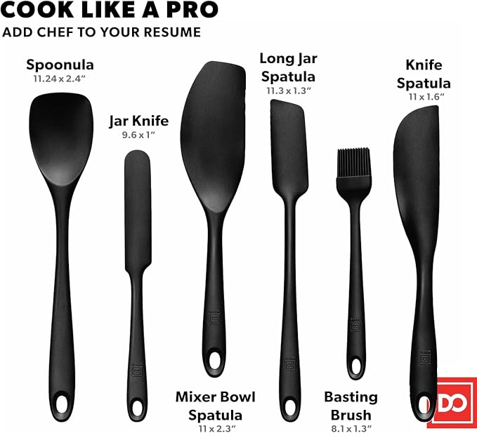 All New DI ORO 6-Piece Silicone Spatula Set - Image 3