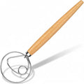 Maxjoy Danish Dough Whisk Wooden Dutch Bread Mixer by MAXJOY