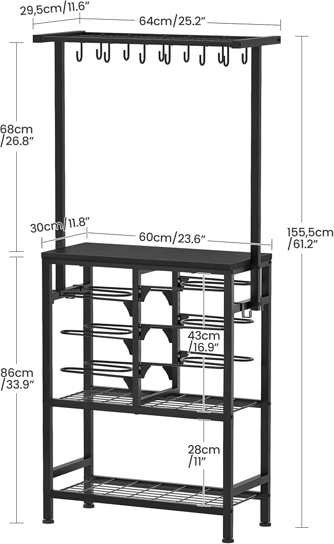 CHOEZON Pots and Pans Organizer Rack, Kitchen Bakers Rack, Kitchen Island Table - Image 5